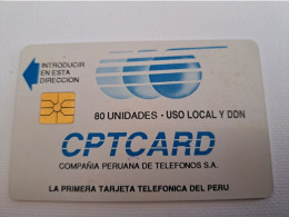 PERU/ - CPTcard - 80 UNITS/  Interconexion Nacional Banco De Credito, Gem1A Symm. Black   Fine Used Card  ** 15170** - Perú