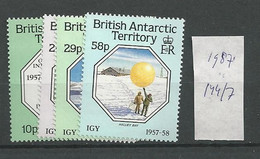 1987 MNH British Antactic Territory, Mi 144-47 Postfris** - Ongebruikt