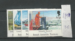 1991 MNH British Antactic Territory, Mi 185-88 Postfris** - Ongebruikt