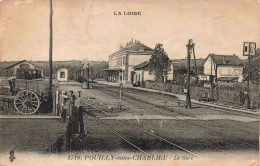 FRANCE - Roanne - Pouilly Sous Charlieu - La Gare - Carte Postale Ancienne - Roanne