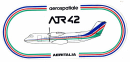 Autocollant Aerospatiale Aeritalia ATR 42 - Aviazione
