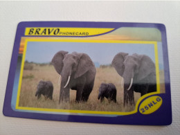 NETHERLANDS /  PREPAID / BRAVO PHONECARDS / ELEPHANTS    /  HFL 25 ,-  USED  ** 15180** - Privadas