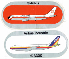 2 Autocollants Airbus A300 - Autocollants