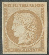 * No 1, Bistre-jaune, Quasiment **, Très Jolie Pièce. - TB. - R - 1849-1850 Ceres