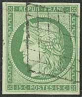 No 2, Nuance Foncée, Obl Grille, Jolie Pièce. - TB. - R - 1849-1850 Ceres