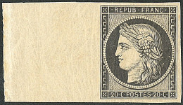 * No 3, Noir Sur Jaune, Bdf, Très Frais. - TB - 1849-1850 Ceres