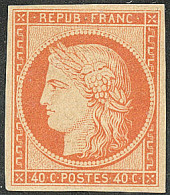 * No 5, Orange, Nuance Foncée, Jolie Pièce. - TB. - RR - 1849-1850 Ceres