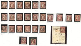 Collection. No 6, 25 Ex, Nuances Et Obl, Tous états - 1849-1850 Cérès