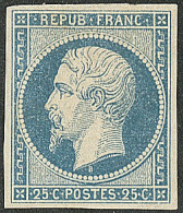 * No 10, Bleu, Nuance Foncée, Gomme Légèrement Diminuée Mais Très Frais Et TB. - RR - 1852 Louis-Napoléon