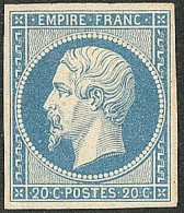 * No 14A, Bleu Type I, Gomme Altérée Mais Très Frais Et TB - 1853-1860 Napoléon III