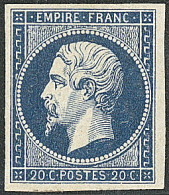 * No 14Ab, Bleu Noir, Jolie Pièce. - TB. - R - 1853-1860 Napoleon III