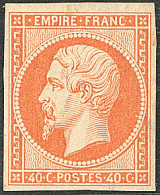 * No 16a, Orange Vif, Jolie Pièce. - TB. - RR - 1853-1860 Napoléon III