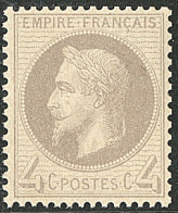** No 27Ab, Gris-lilas Type I, Très Frais. - TB - 1863-1870 Napoléon III Lauré