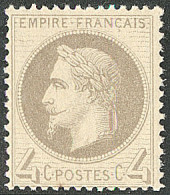 ** No 27B, Gris Type II, Très Frais. - TB - 1863-1870 Napoleon III With Laurels