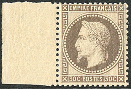 ** No 30, Brun, Bdf, Superbe. - R - 1863-1870 Napoléon III Lauré