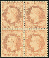 * No 31, Bloc De Quatre, Oxydé Mais Centré. - TB - 1863-1870 Napoléon III Lauré