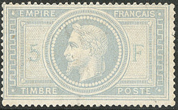 (*) No 33a, Gris-bleu, Trous D'épingles, TB D'aspect - 1863-1870 Napoleone III Con Gli Allori