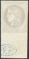 * No 41B, Bdf Avec "contrôle TP", Gomme Diminuée Mais TB - 1870 Bordeaux Printing