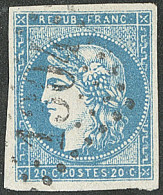 No 44Ac, Bleu Clair, Pos. 11, Obl Gc 1304. - TB - 1870 Emissione Di Bordeaux