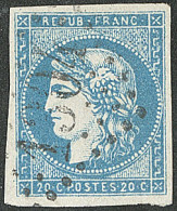 No 44Ac, Bleu Clair, Pos. 11, Obl Gc 1304. - TB - 1870 Bordeaux Printing