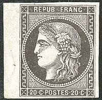 (*) Essai En Noir. No 46B, Bdf. - TB - 1870 Bordeaux Printing