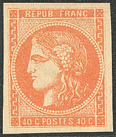 * No 48, Orange, Très Frais. - TB - 1870 Emission De Bordeaux