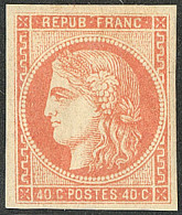 * No 48c, Rouge-orange, Très Frais. - TB - 1870 Emission De Bordeaux