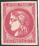 * No 49b, Rose Vif, Très Frais. - TB - 1870 Emission De Bordeaux