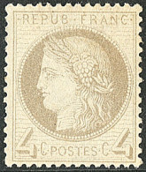 * No 52a, Gris-jaunâtre, Très Frais. - TB - 1871-1875 Cérès