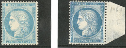 * Nos 60A, 60C Bdf, Très Frais. - TB - 1871-1875 Cérès