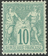 * No 65, Large Charnière Mais Très Frais Et Centré. - TB - 1876-1878 Sage (Type I)