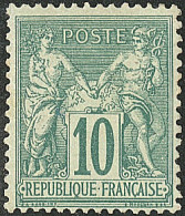 (*) No 76, Vert, Très Frais. - TB - 1876-1878 Sage (Typ I)