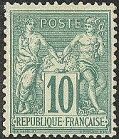 (*) No 76, Vert, Très Frais. - TB - 1876-1878 Sage (Type I)