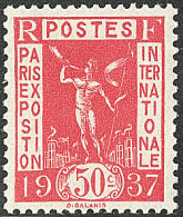 ** Exposition 1937. No 325A, Rouge Carminé, Superbe. - RR - Andere & Zonder Classificatie