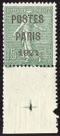 ** Postes Paris. No 28, Bdf Avec Croix De Repère, Très Frais. - TB. - R - 1893-1947