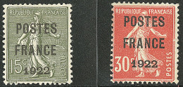 Postes France. Nos 37, 38. - TB - 1893-1947