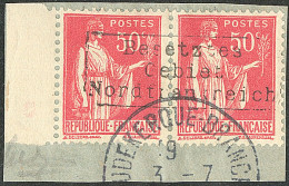 Coudekerque. No 6, Paire Bdf Obl 3.7.40 Sur Fragment. - TB - War Stamps