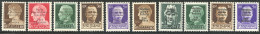 * Nos 1, 3 à 6, 8 à 12. - TB - War Stamps