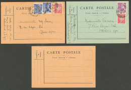 Lettre GUERRE 1939-1945. Camp De Choisel-Châteaubriant. 3 Cartes Dont Deux Voyagé. - TB - War Stamps