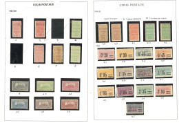 * Collection. 1892-1945, Des Valeurs Et Séries Moyennes Dont 101/107, Des Ex Obl Et Qqs **. - TB - Autres & Non Classés