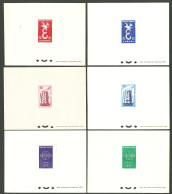 (*) Europa. Nos 1076/1077, 1173/1174, 1218/1219. - TB - Luxury Proofs