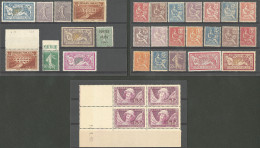 * 1900-1930 (Poste), Valeurs Diverses, Qqs Ex ** Ou (*). - TB, B Ou Pd - Collections