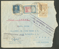 Lettre 20.07.29, Enveloppe Def Afft Argentine Obl Buenos Aires, Avec Griffe "Ouverte En Mauritanie" Et Griffe 4 Lignes " - Andere & Zonder Classificatie