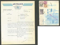 Lettre 10.05.30 Au Large De Montevidéo. Ligne Buenos Aires-Toulouse. Enveloppe De Buenos Aires Pour Londres Avec Grande  - Autres & Non Classés