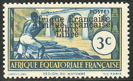 ** France-Libre. Double Surcharge. No 158c (Maury #138c). - TB - Altri & Non Classificati