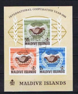 Maldives, Malediven 1965: Michel Block 4 Used, Gestempelt - Maldive (...-1965)