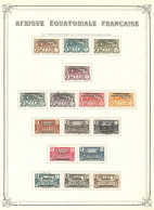 * Collection. 1936-1959 (Poste, PA, Taxe), Complète + AOF, Qqs Obl Au Début. - TB - Other & Unclassified