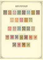 * ANJOUAN. Collection. 1892-1912 (Poste), Complète. - TB - Other & Unclassified