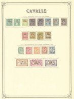 * CAVALLE. Collection. 1893-1911. Nos 1 à 16 (les 12 Et 15 Obl), 1a, 5a Obl, 8a Obl. - TB - Autres & Non Classés