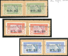 (*) Timbres Monnaie "Valeur D'échange". Poste 44, 45, 48, En Paire. - TB - Sonstige & Ohne Zuordnung